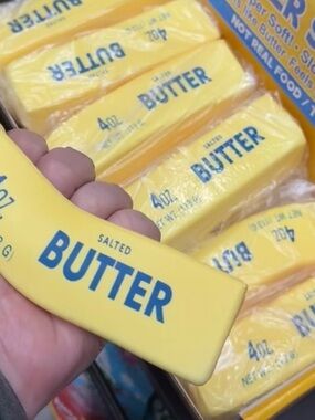 Yellow 'Salted Butter' Novelty Item -  BRAND New squishy